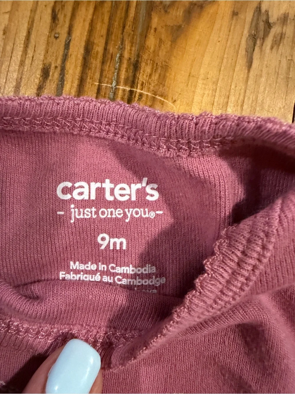 Carter's Pink Bow & Floral 3-Pack Long Sleeve Bodysuits 9 months